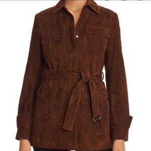 Elie Tahari Suede Leather Jacket